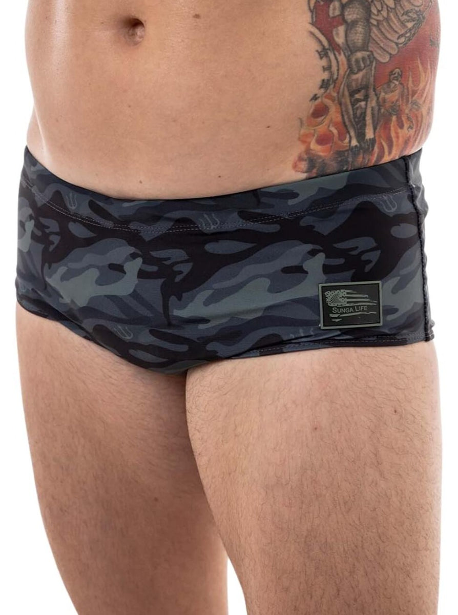 Mens cheap camo speedo