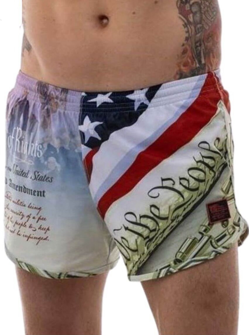 2nd Amendment Silkies, USA Flag Ranger Panties Shorts- Sunga Life