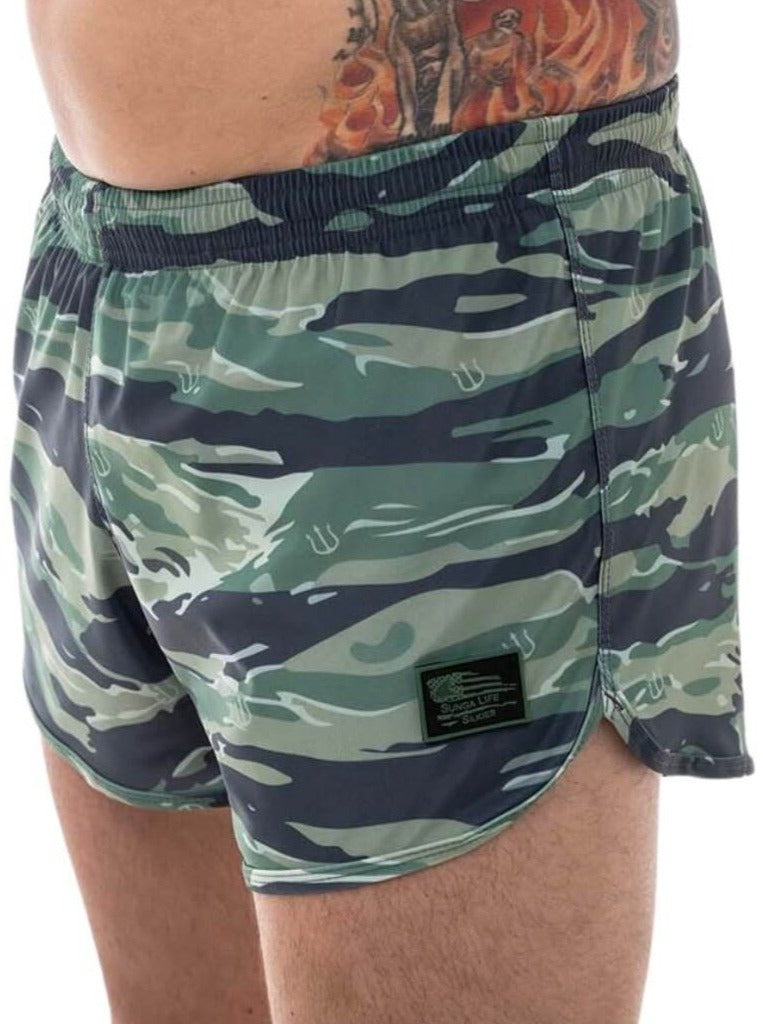 Naked Warrior Jungle Camo Silkies, Men's Ranger Panties- Sunga Life