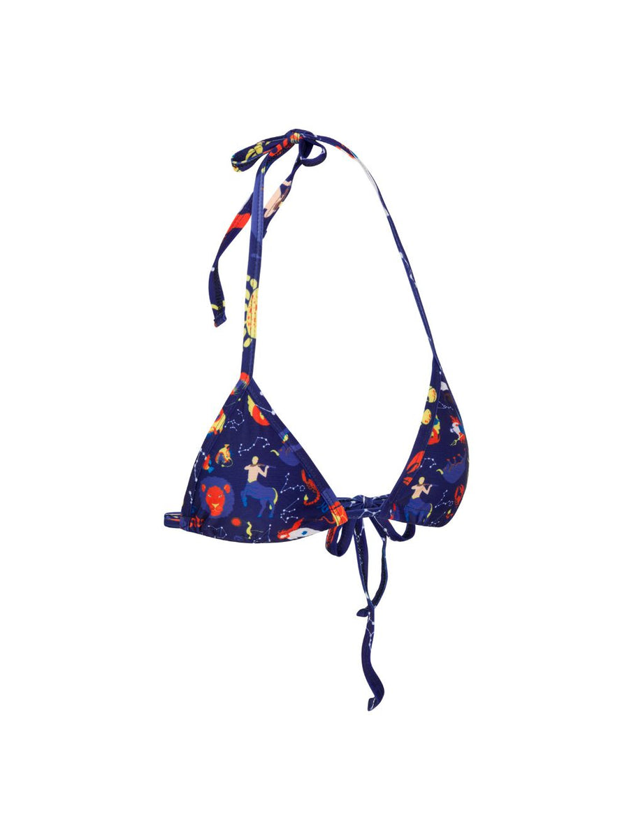 Starry Night String Bikini, Blue Triangle Top Thong Bottom- Sunga Life