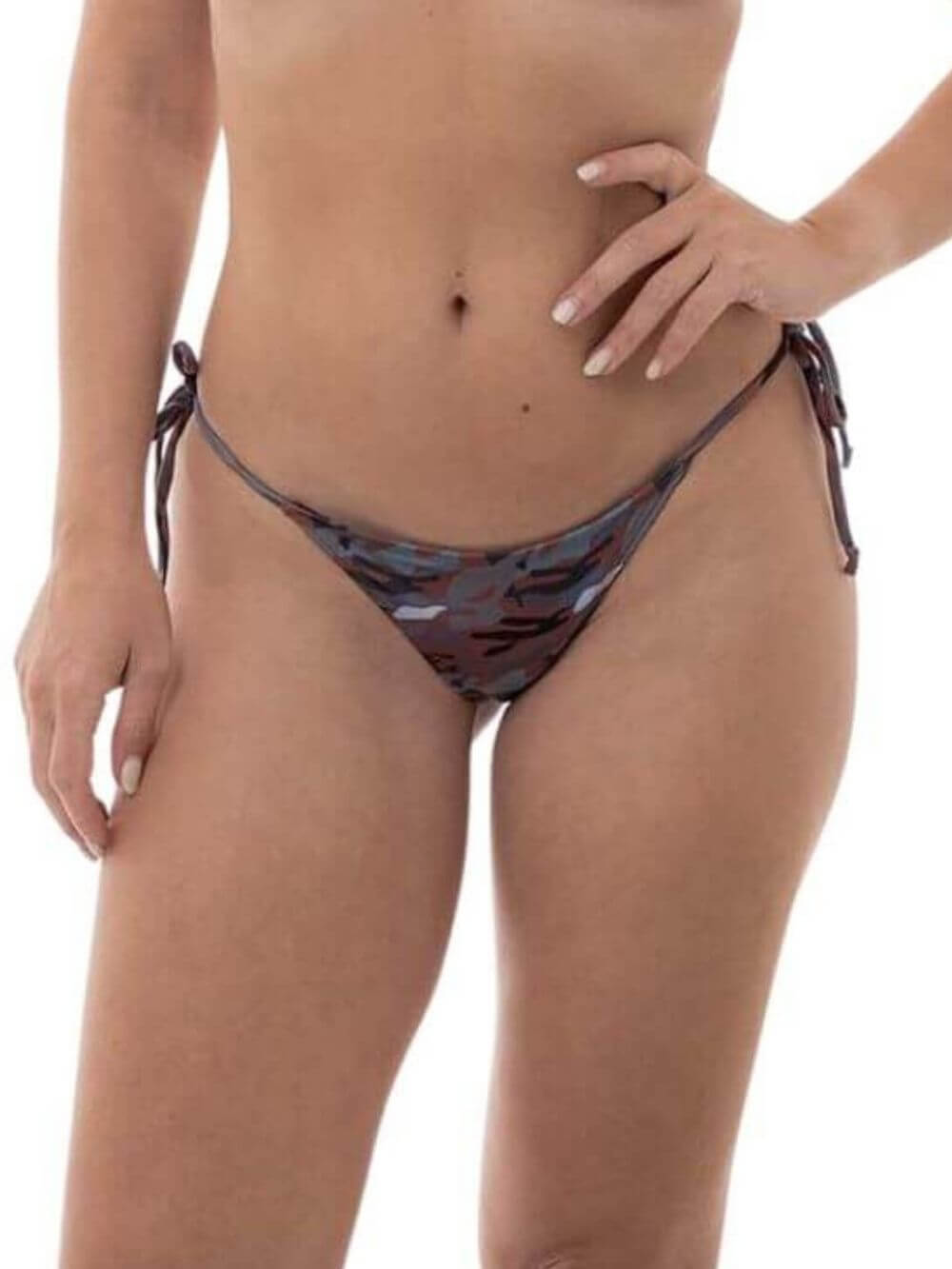 Red Camo Thong Naked Warrior Camo String Bikini Bottom Sunga Life